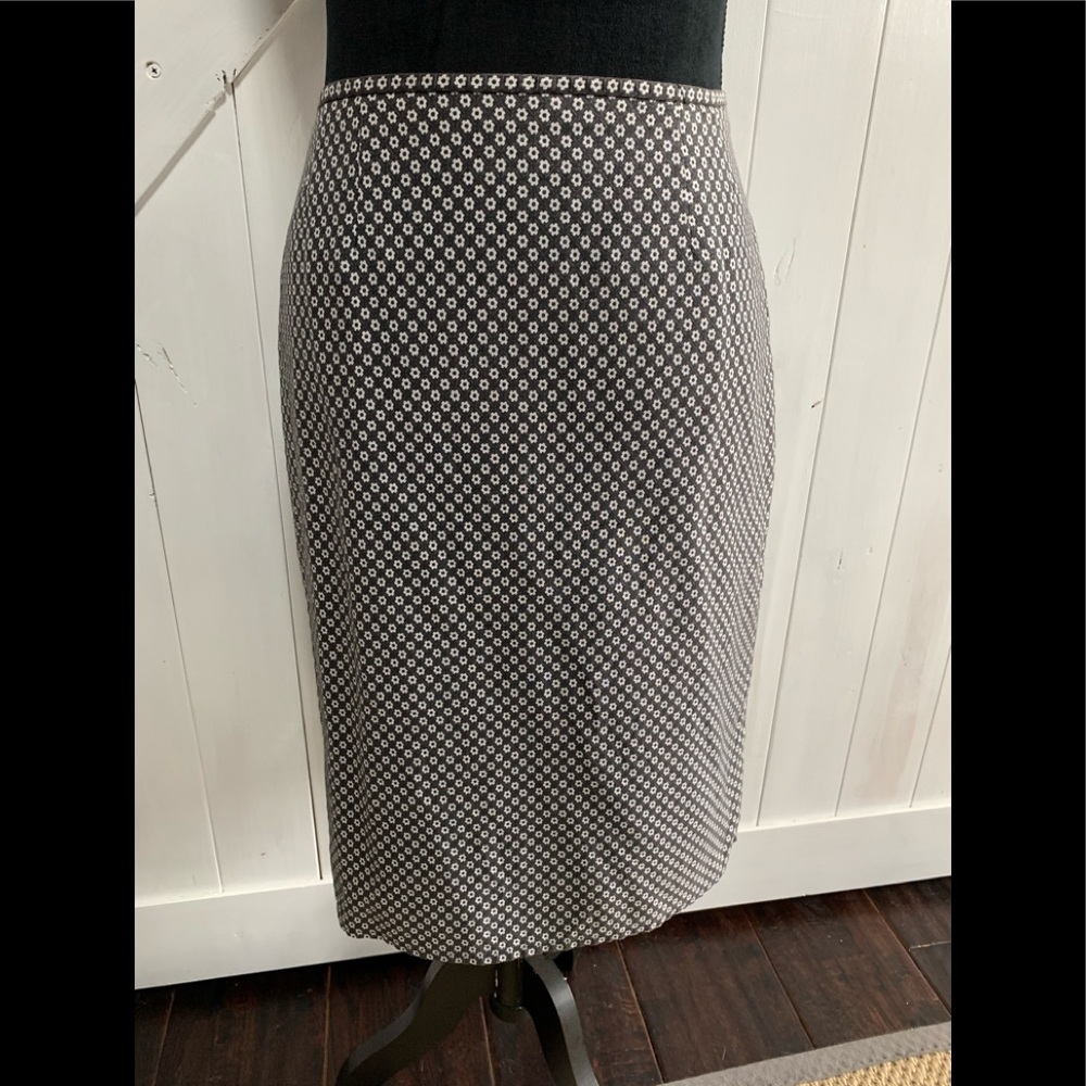 Black and white lined skirt